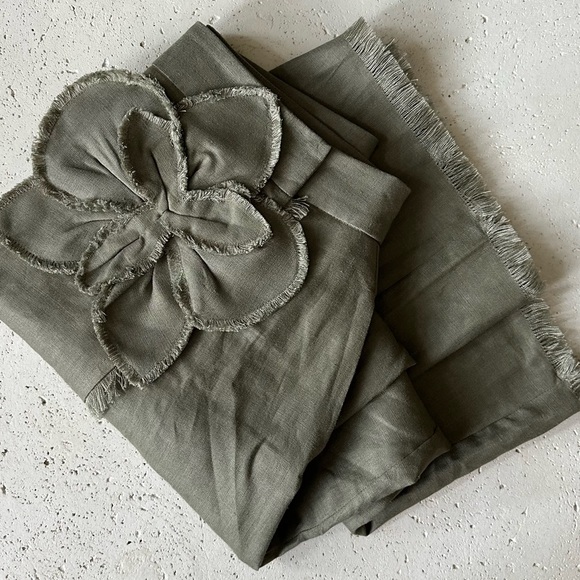 Padova linen skirt lluvia de orquídeas with pockets. size Medium10. Summer skirt - Picture 11 of 16